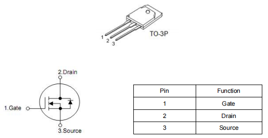 KIA24N50H替代24n50場(chǎng)效應(yīng)管參數(shù),500V 24A,中文資料-KIA MOS管