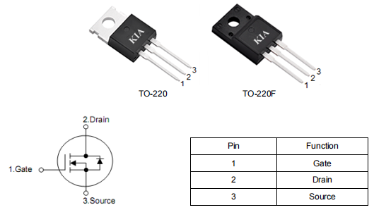 適配器充電器mos管,500V13A高壓mos管,KNX6450B-KIA MOS管