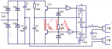 電子鎮流器原理,作用